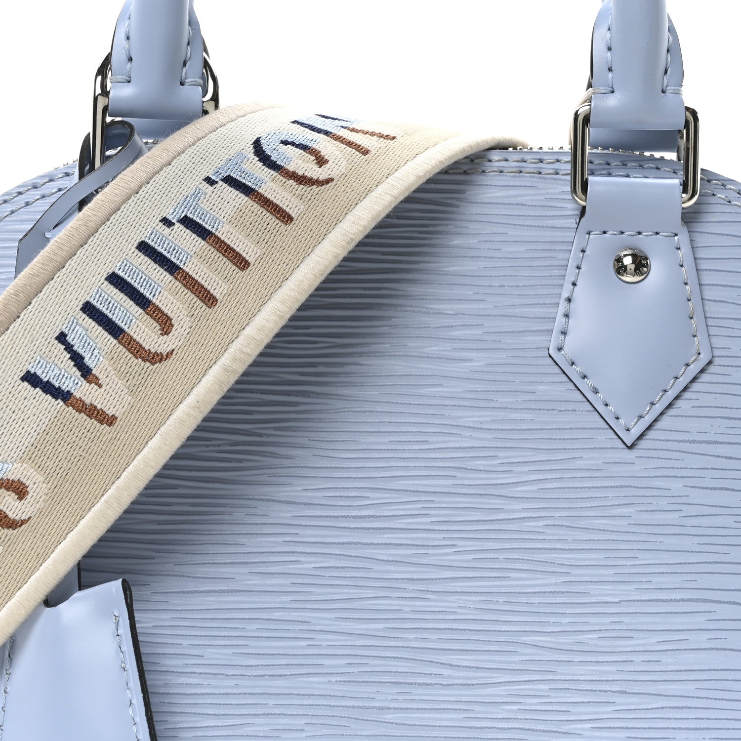 Louis Vuitton Epi Jacquard Alma BB Bleu Nuage 7 of 9