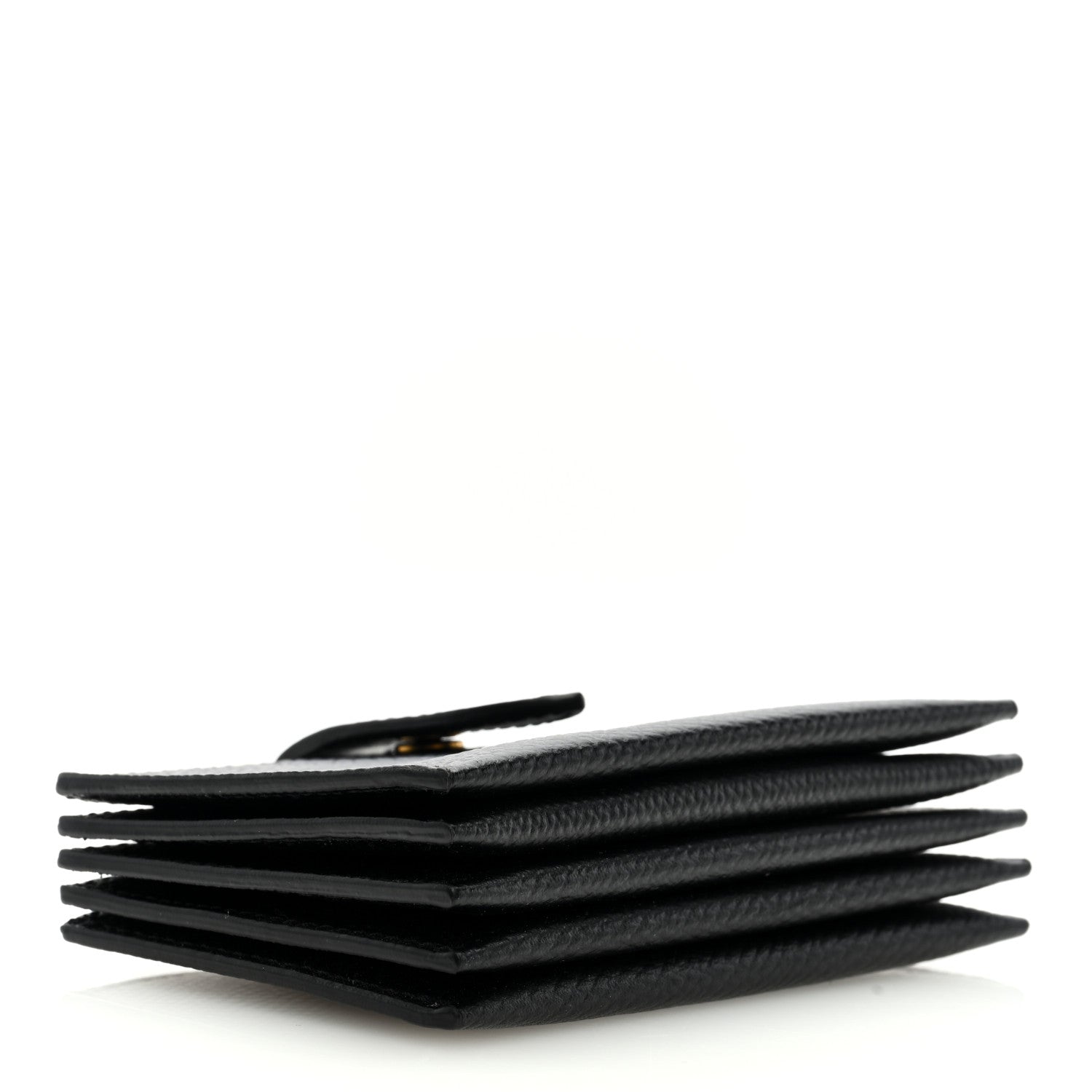 Celine Grained Shiny Calfskin Accordion Card Holder Black 4 of 8