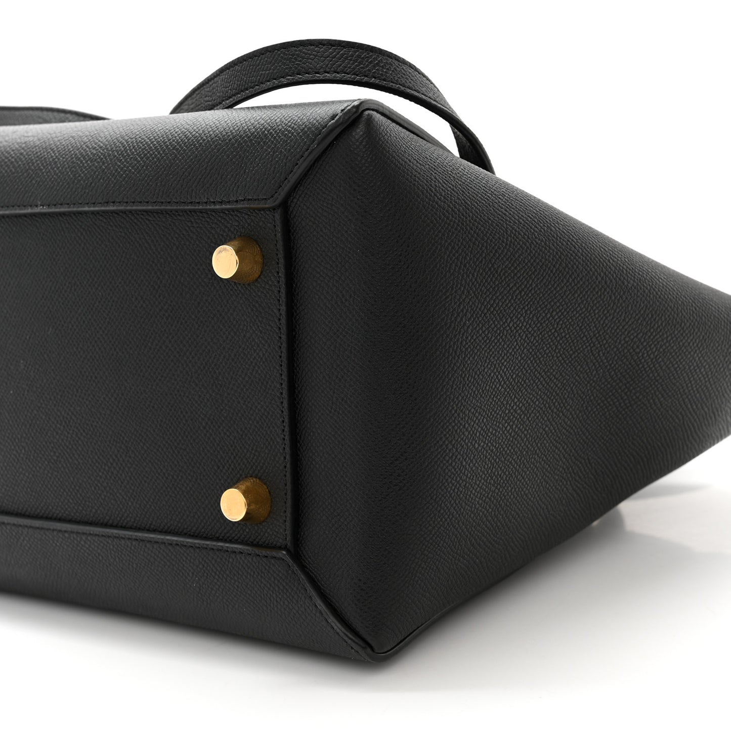 Grained Calfskin Mini Belt Bag Black