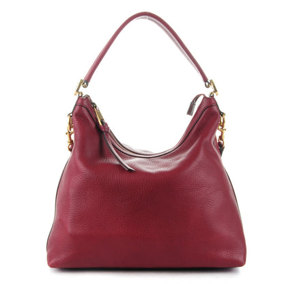 Gucci Pebbled Calfskin Small Miss GG Hobo Red 1 of 7