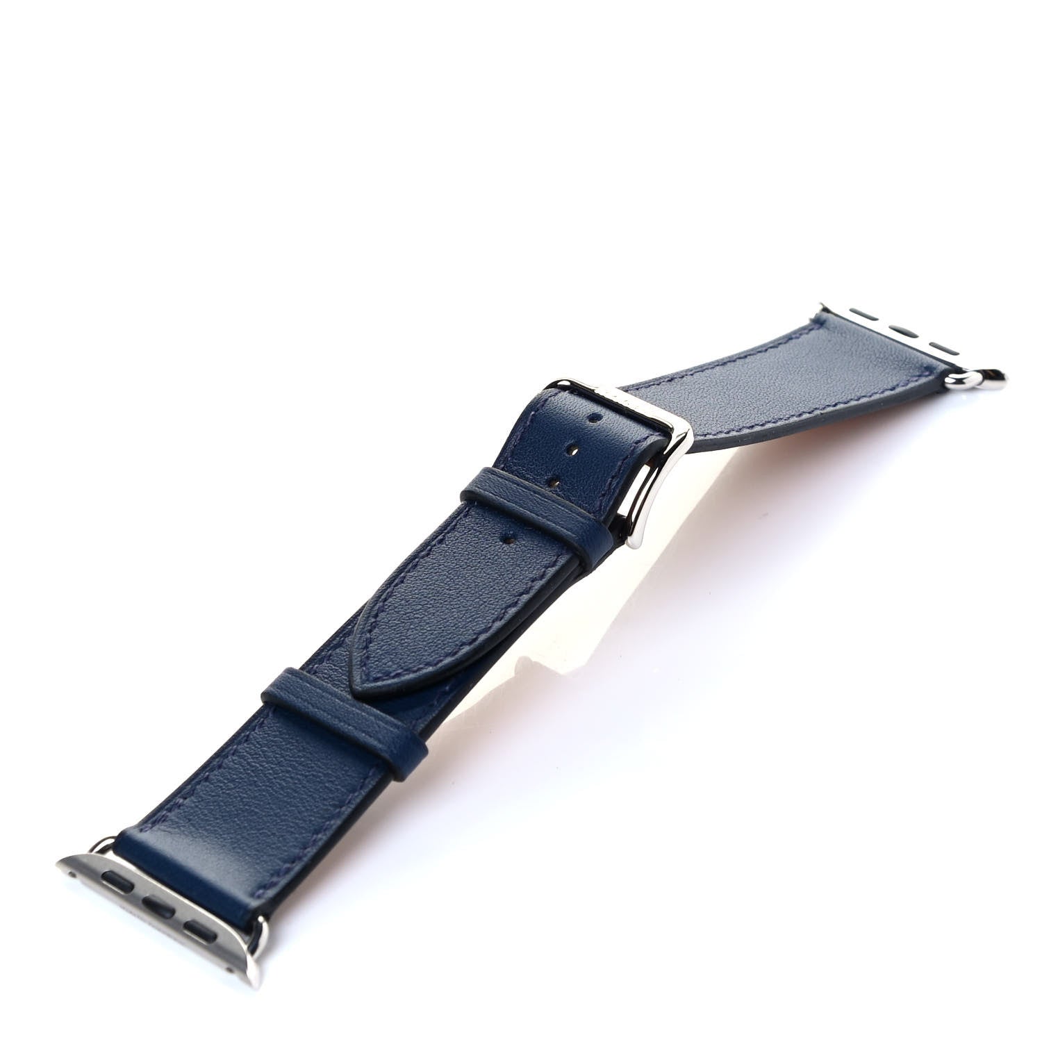 Hermes Swift 44mm Single Tour Apple Watch Strap Bleu 4 of 5