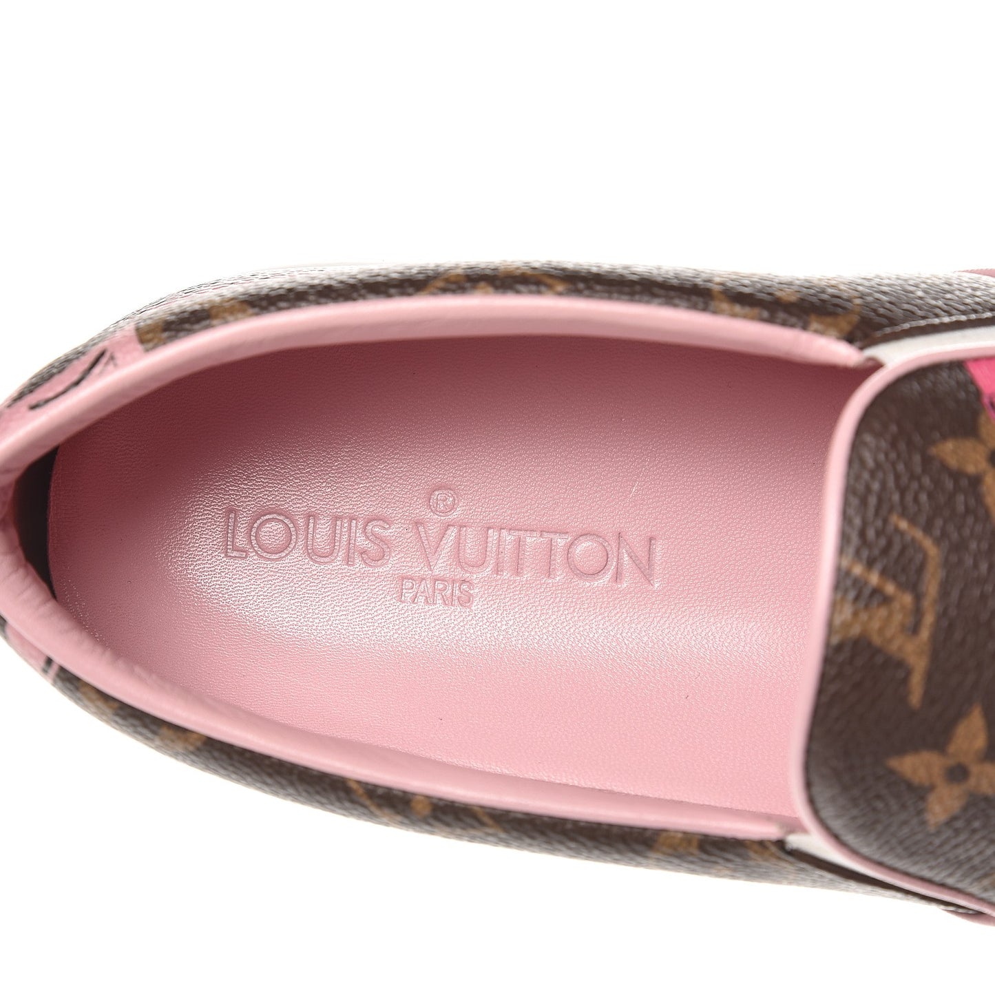 Monogram Bay Slip On Harbor Sneakers 39.5 Rose Ballerine Poppy