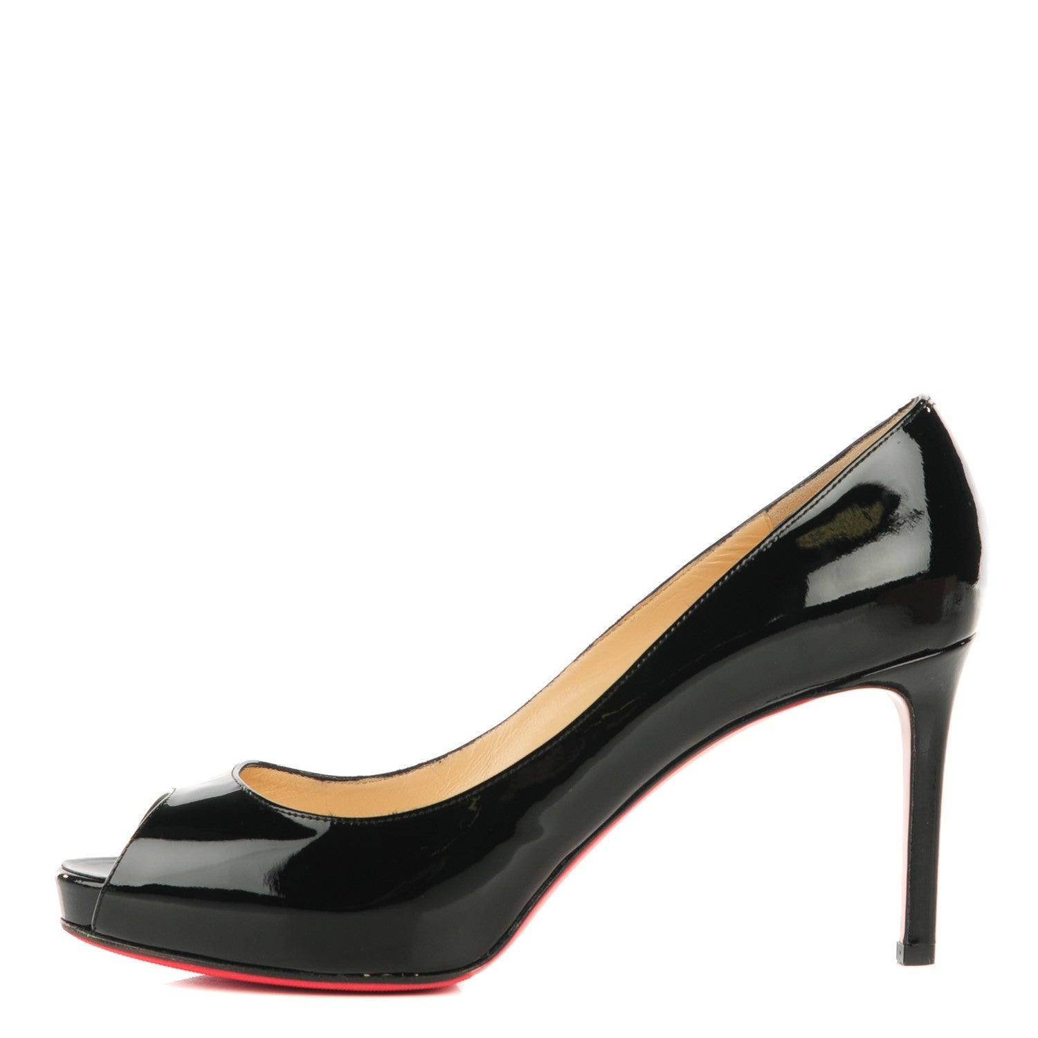 Christian Louboutin Patent No Matter 85 Pumps 39 Black 2 of 13