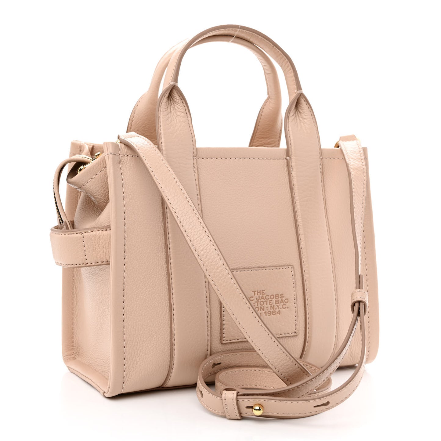 Grained Calfskin Small The Tote Bag Rose Dust