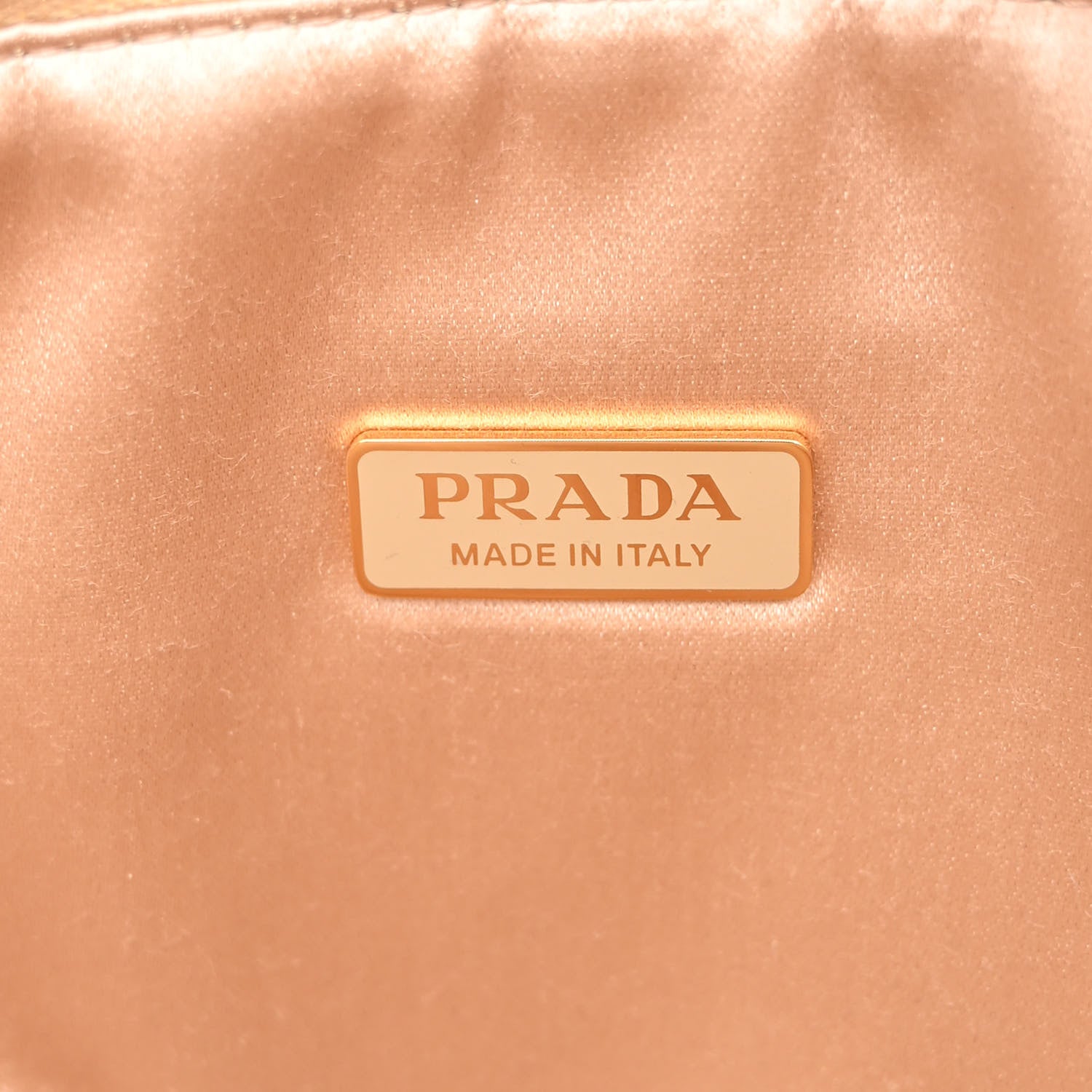 Prada Satin Crystal Triangle Crossbody Pouch Platino 6 of 10