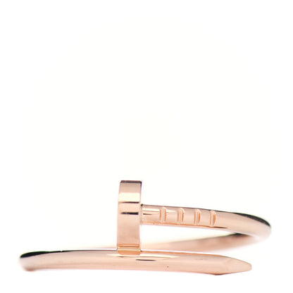 Cartier 18K Pink Gold Small Juste Un Clou Ring 55 7.25 1 of 5