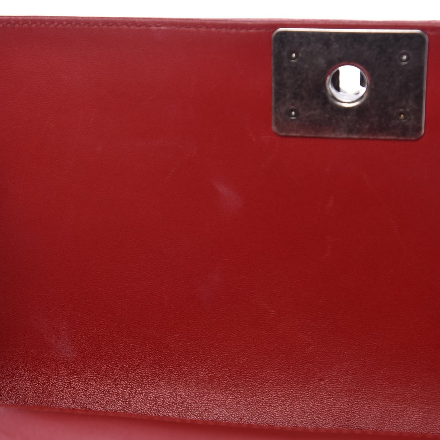 Lambskin Medium Boy Flap Red