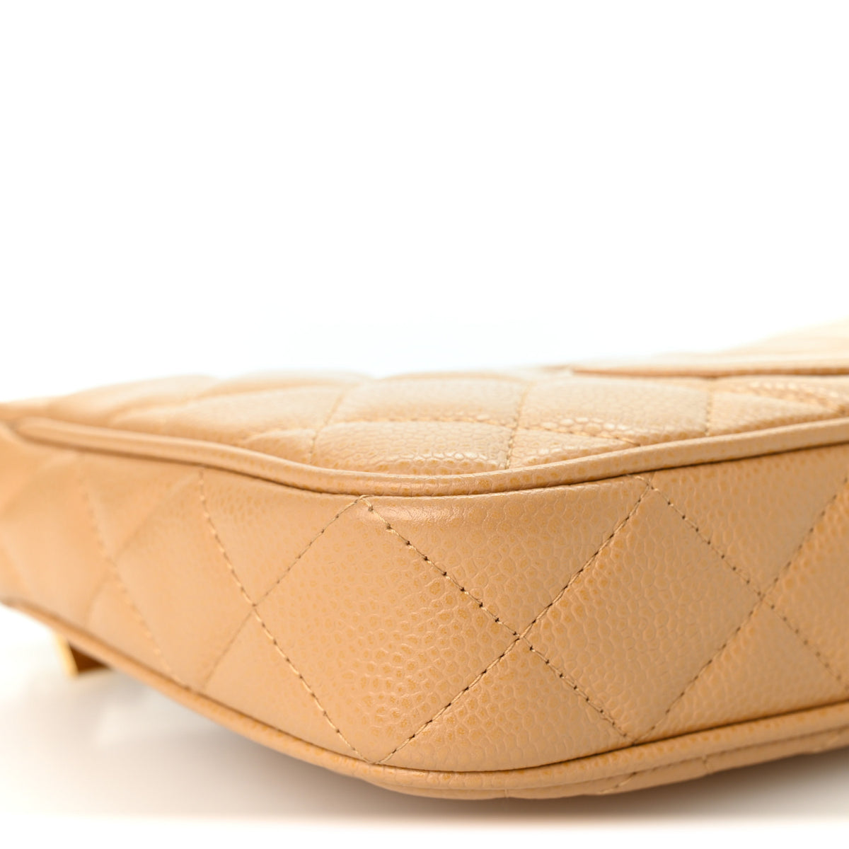 Chanel Caviar Quilted Timeless CC Shoulder Bag Beige 9 of 10