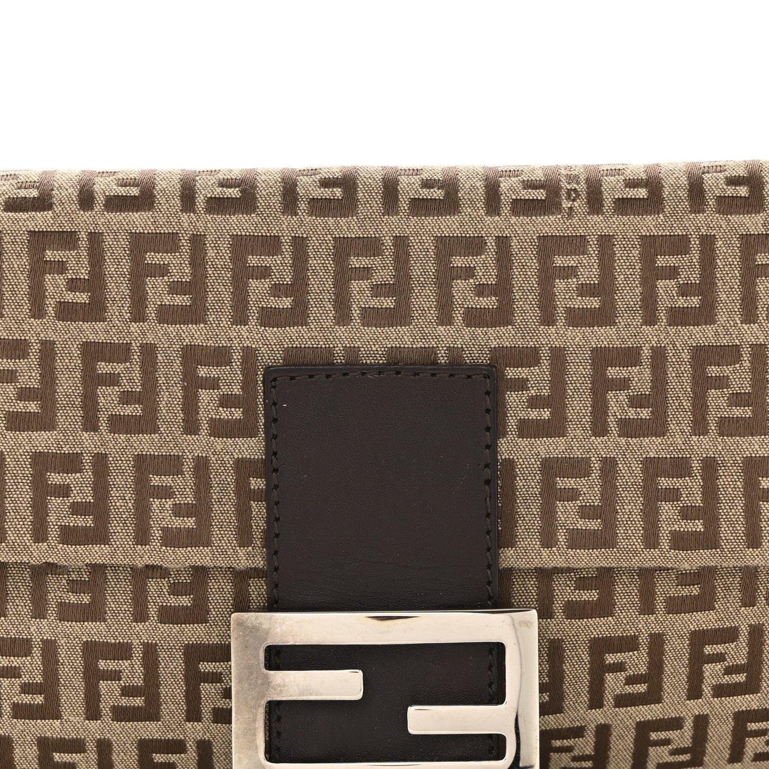 Fendi Zucchino Baguette Toro Mogano Panna 8 of 13