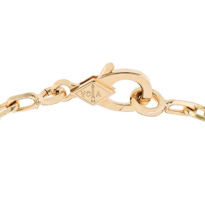Van Cleef & Arpels 18K Yellow Gold Black Onyx 5 Motifs Vintage Alhambra Bracelet 3 of 5