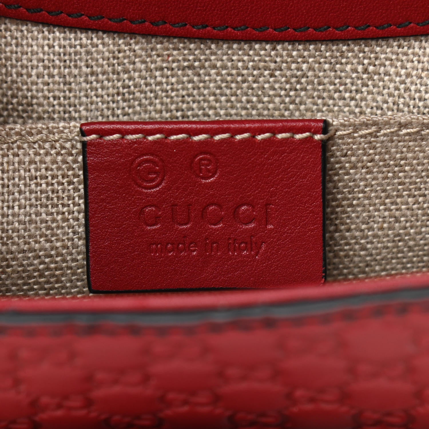 Gucci Soft Microguccissima Mini Emily Chain Shoulder Bag Rosso 6 of 10
