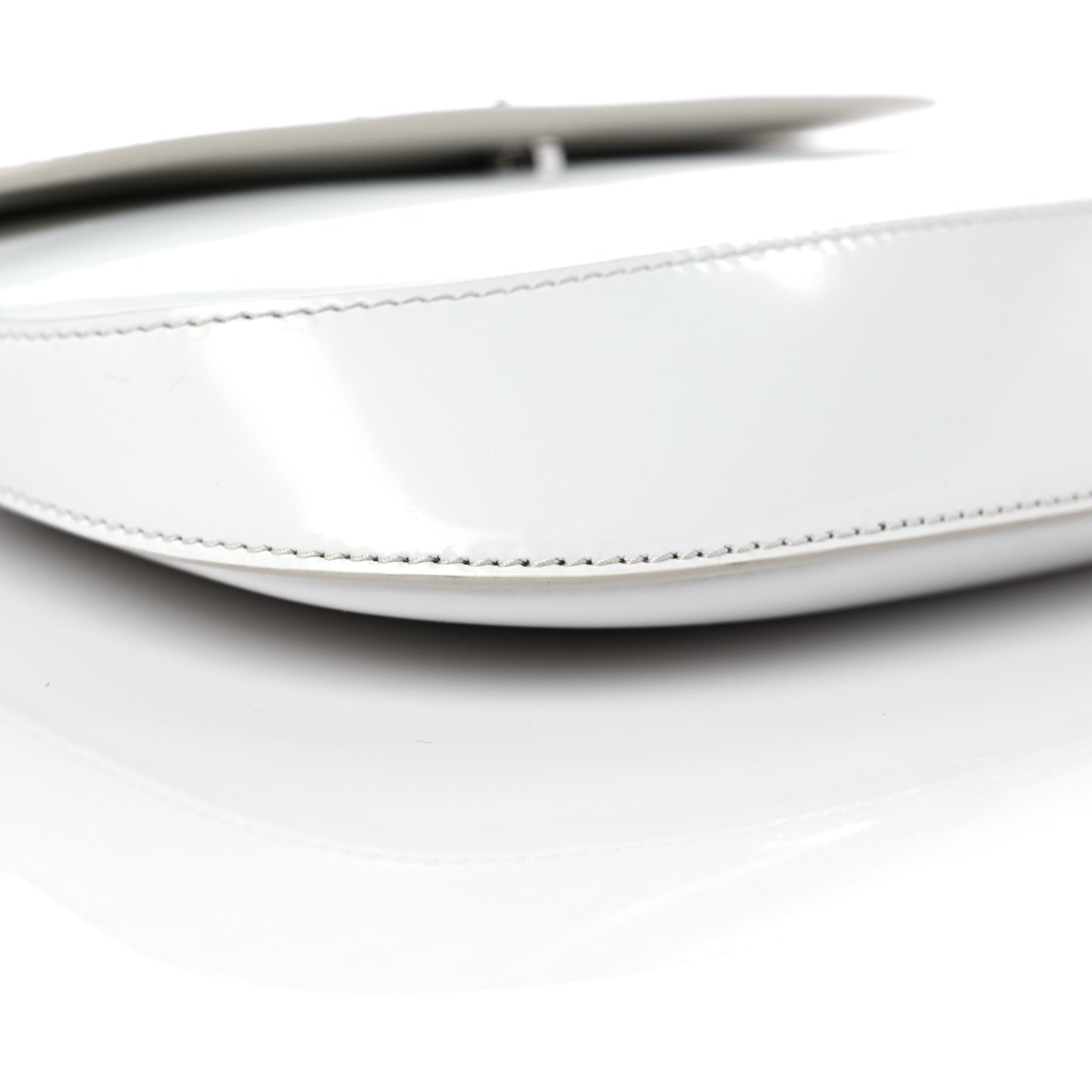 Spazzolato Cleo Flap Shoulder Bag White