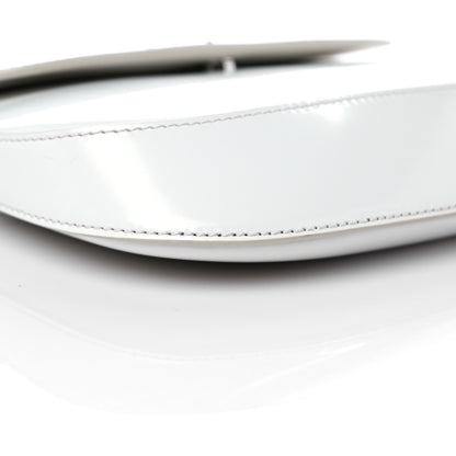 Prada Spazzolato Cleo Flap Shoulder Bag White 7 of 9