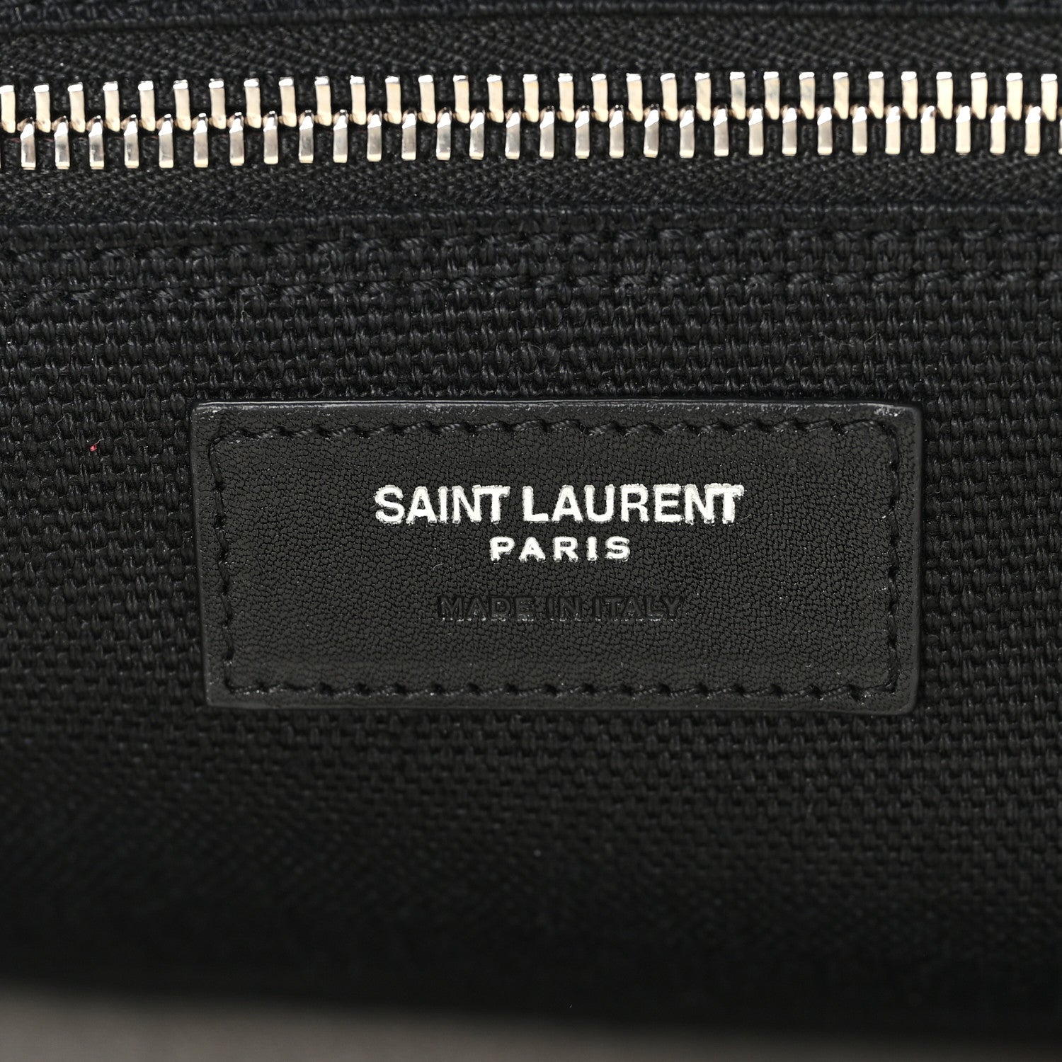 Saint Laurent Linen Calfskin Small Rive Gauche Tote Natural Black 6 of 11
