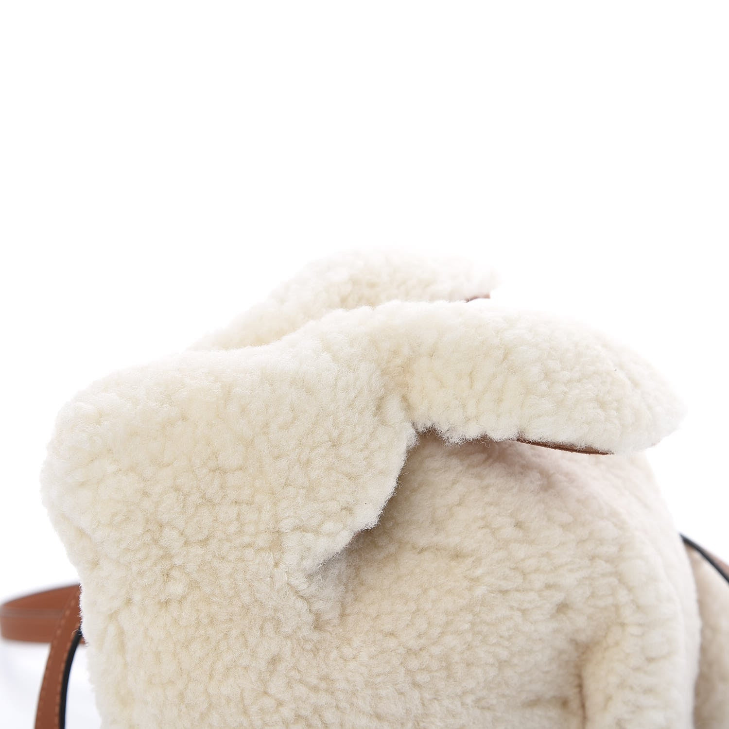 Loewe Shearling Mini Bunny Crossbody Bag Natural 8 of 8