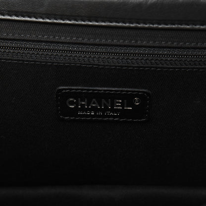 Chanel Washed Lambskin Maxi Take Away Flap Bag Black 8 of 23