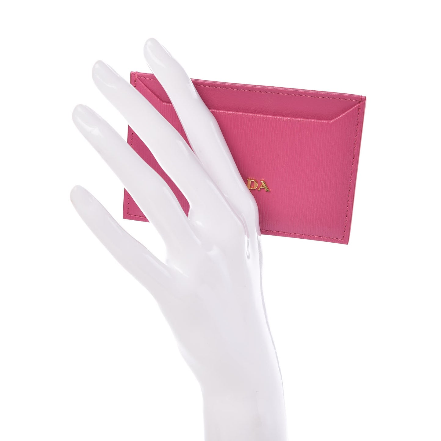 Vitello Move Metal Card Case Fuxia
