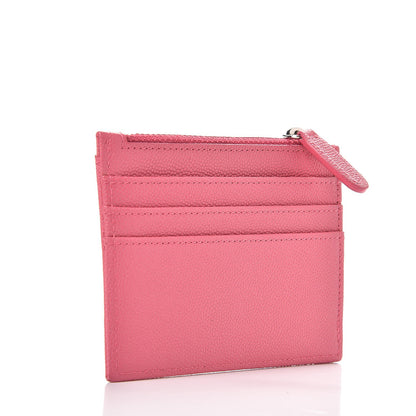 Chanel Caviar CC Zip Card Holder Pink 3 of 7