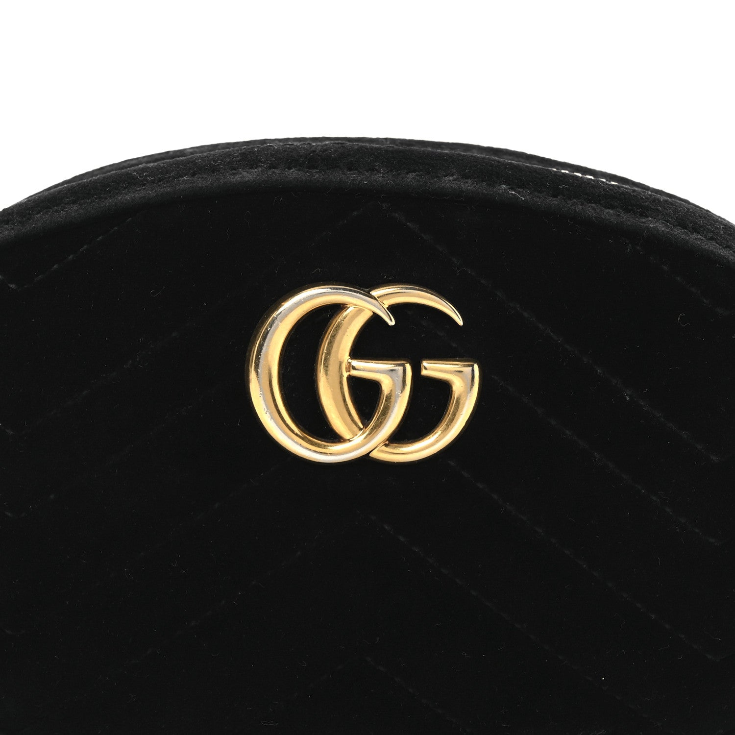 Gucci Velvet Matelasse GG Marmont Belt Bag Black 8 of 15
