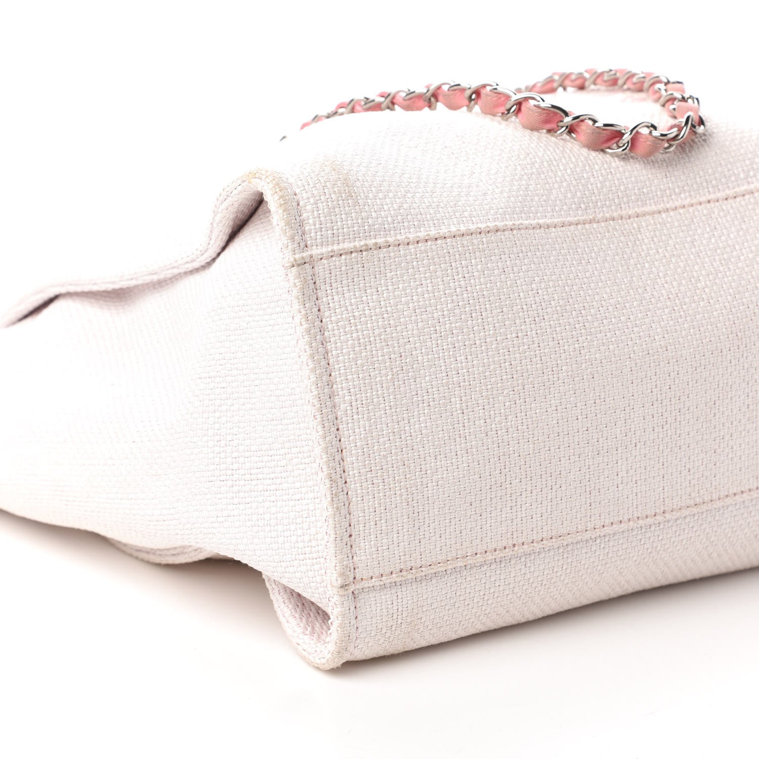 Chanel Canvas Medium Deauville Tote Pink 6 of 11
