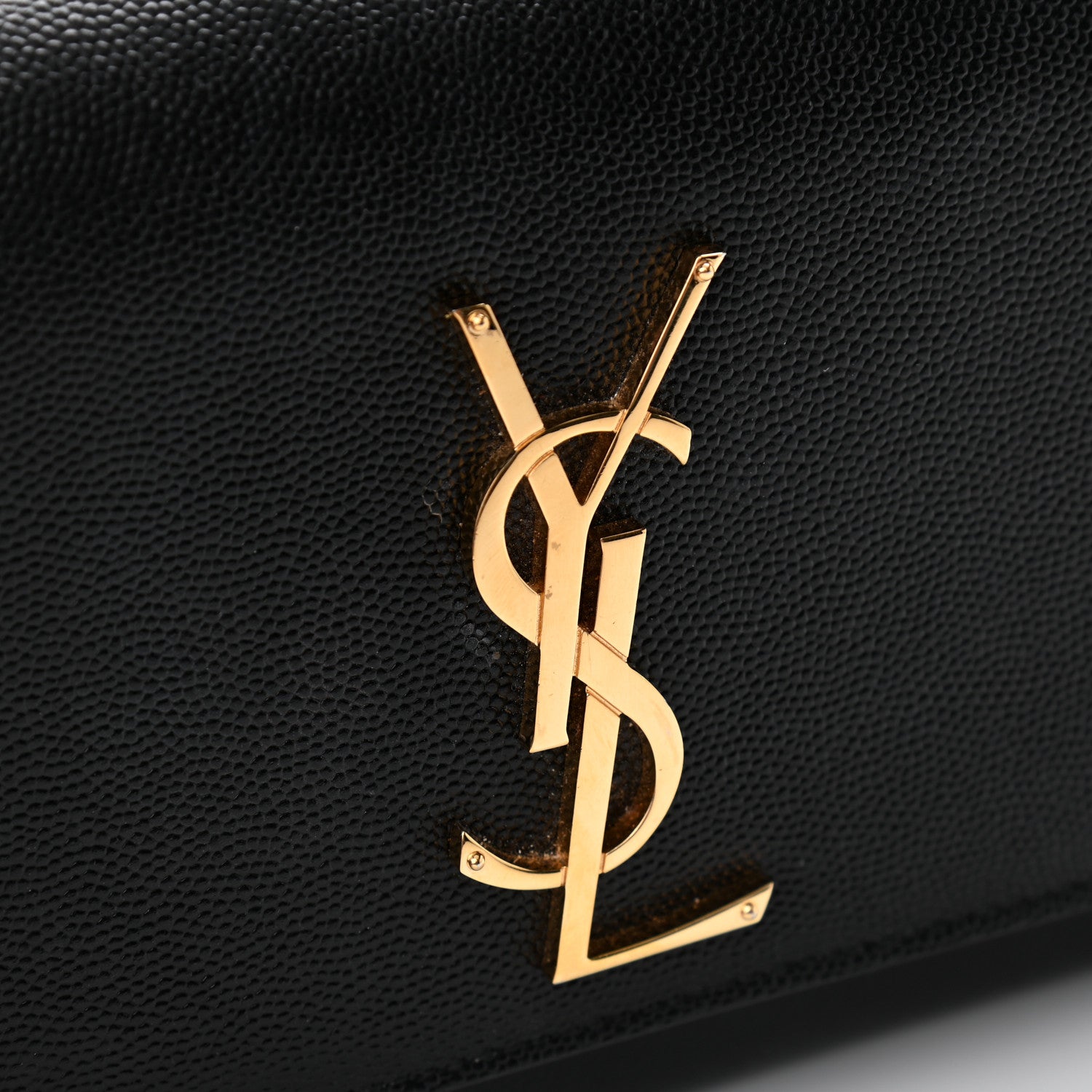 Saint Laurent Grain De Poudre Small Monogram Kate Satchel Black 9 of 11
