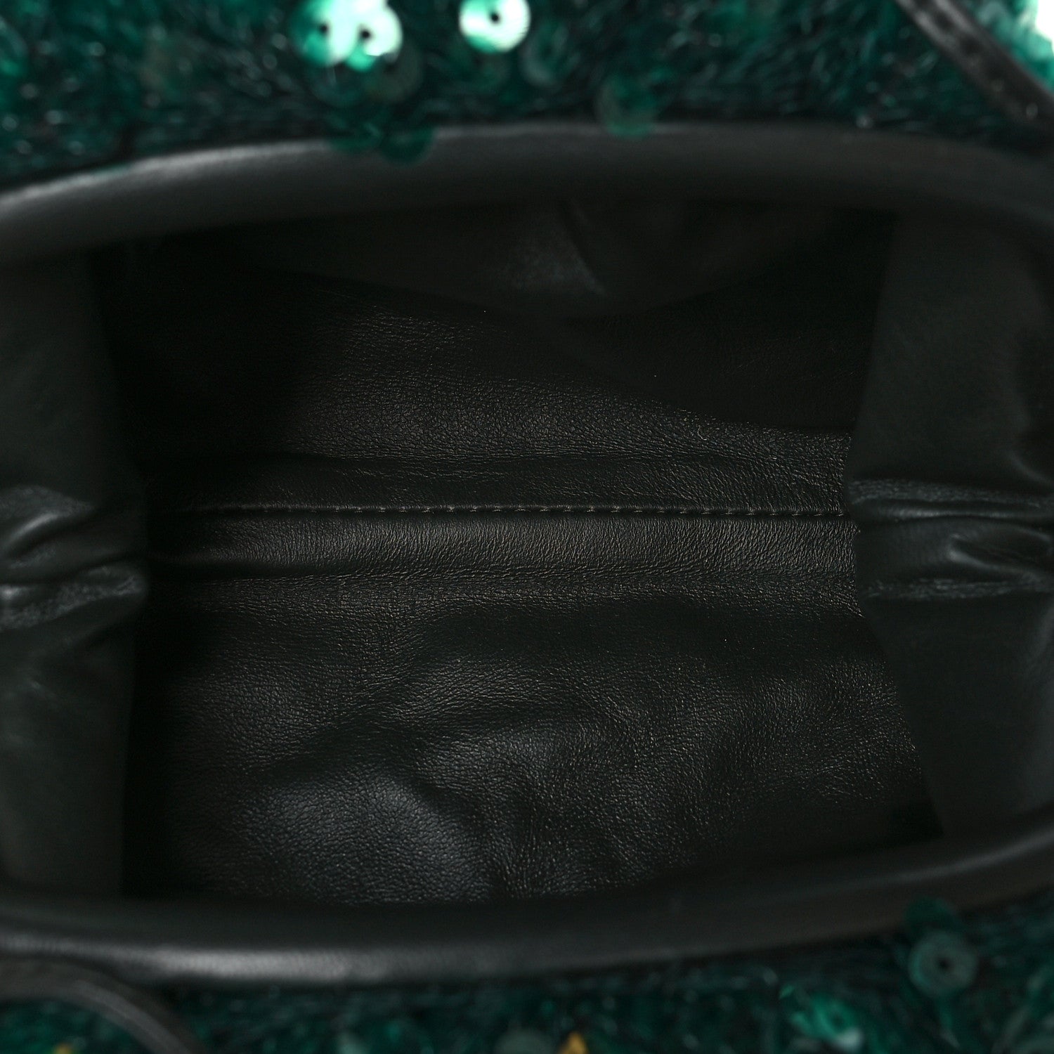 Bottega Veneta Sequin The Mini Pouch Green 1735793 – FASHIONPHILE