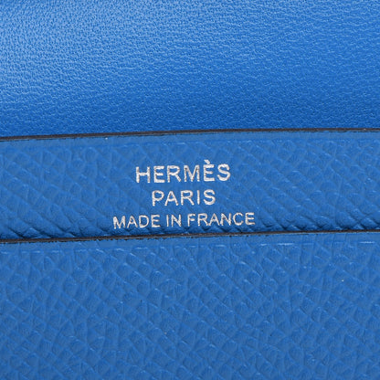 Hermes Epsom Mini Bearn Wallet Bleu Zellige 6 of 9