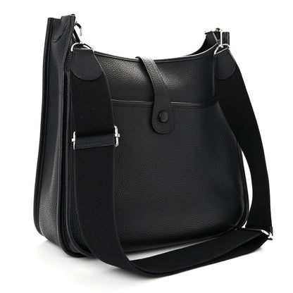 Hermes Taurillon Clemence Evelyne III GM Black 3 of 9