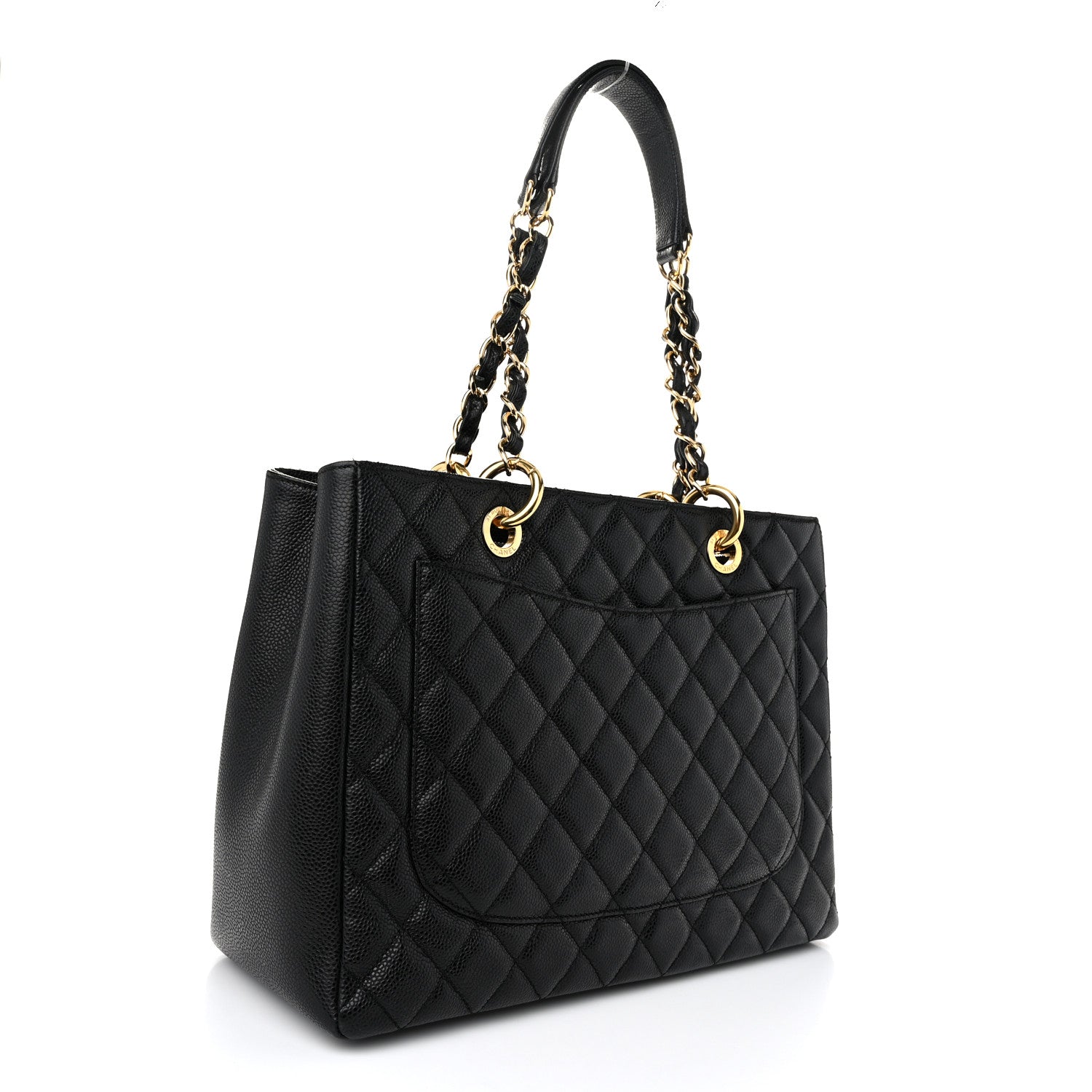 Chanel Caviar Quilted Grand Shopping Tote GST Black 3 of 12