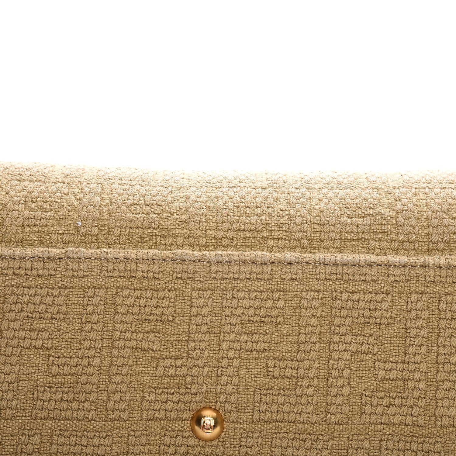 Fendi Corda Zucca Large Peekaboo Iconic Satchel Cognac 11 of 19