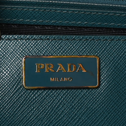 Prada Saffiano Lux Large Galleria Double Zip Tote Ottanio 7 of 10
