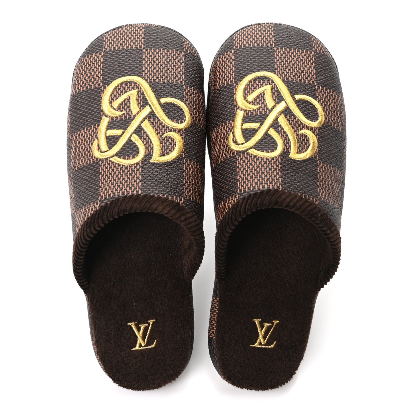Damier Ebene Palace Slippers 7 Mocha