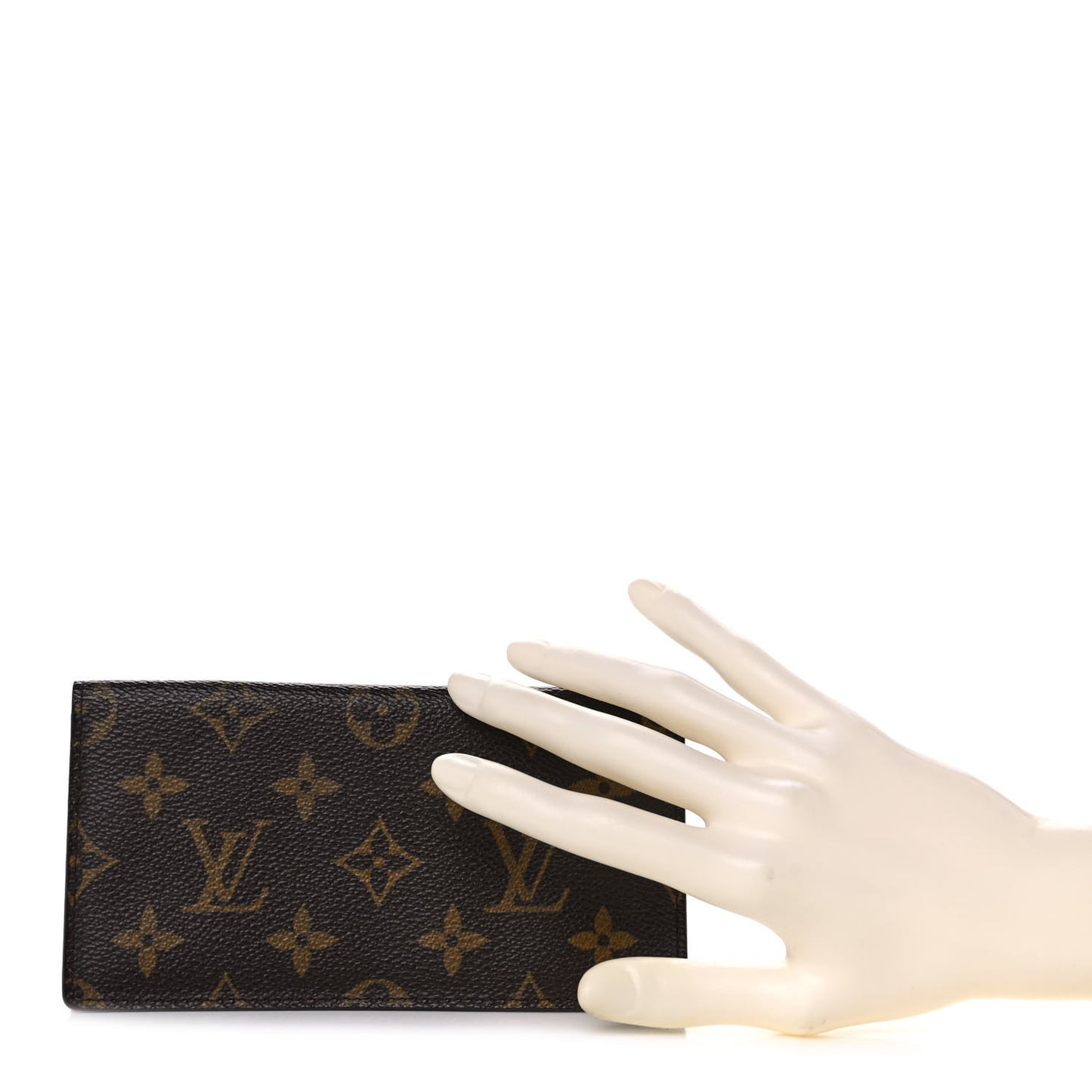 Monogram Simple Checkbook Holder Wallet Cover