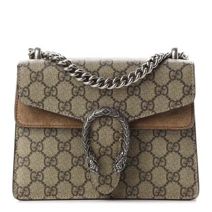 Gucci GG Supreme Monogram Mini Dionysus Shoulder Bag Taupe 1 of 10