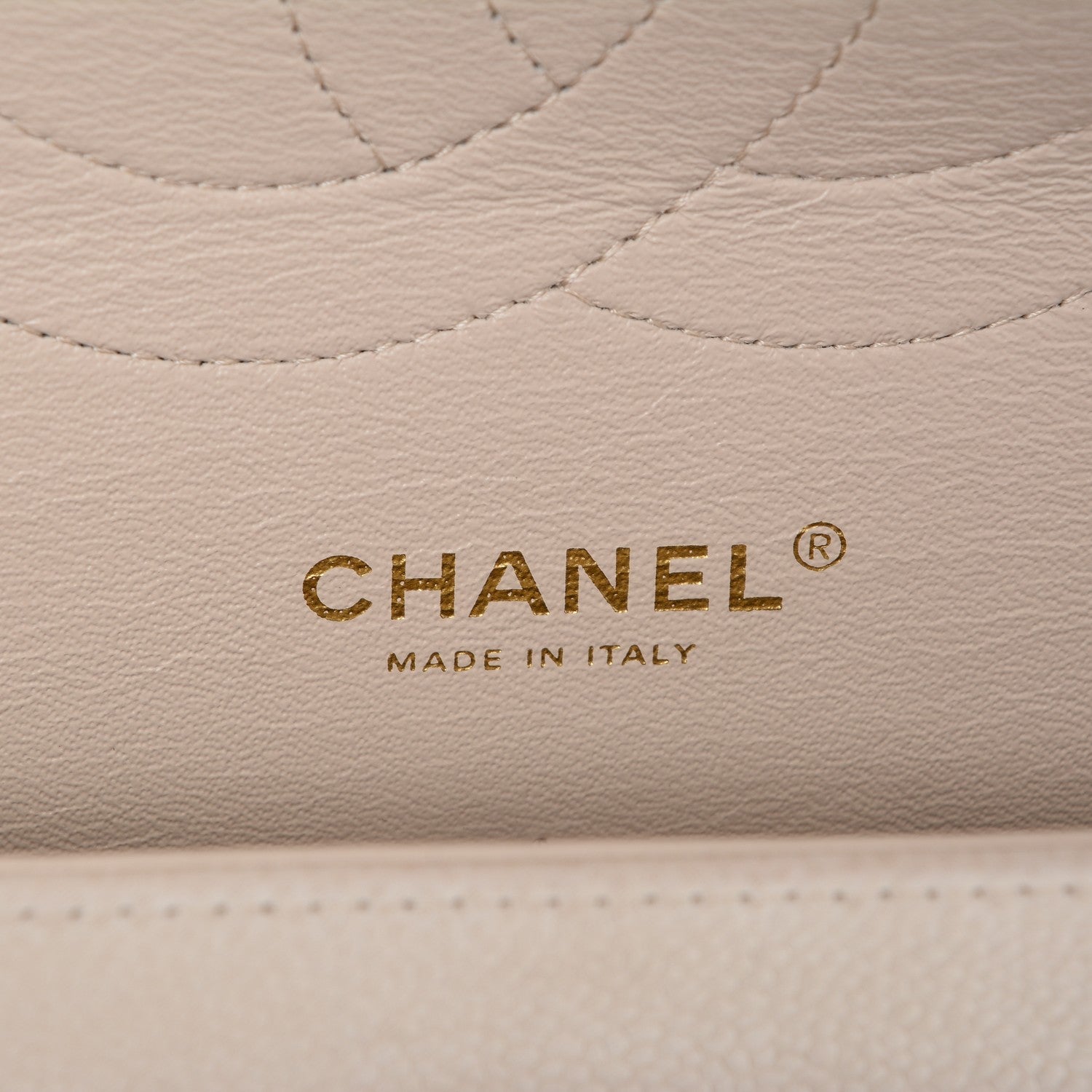 Chanel Iridescent Caviar Quilted Jumbo Double Beige 6 of 7