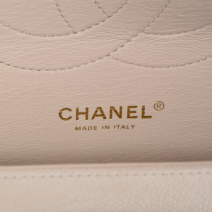 Chanel Iridescent Caviar Quilted Jumbo Double Beige 6 of 7