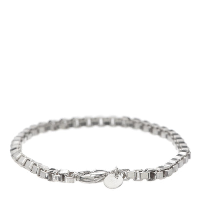 Tiffany Sterling Silver 4mm Venetian Link Bracelet 3 of 6