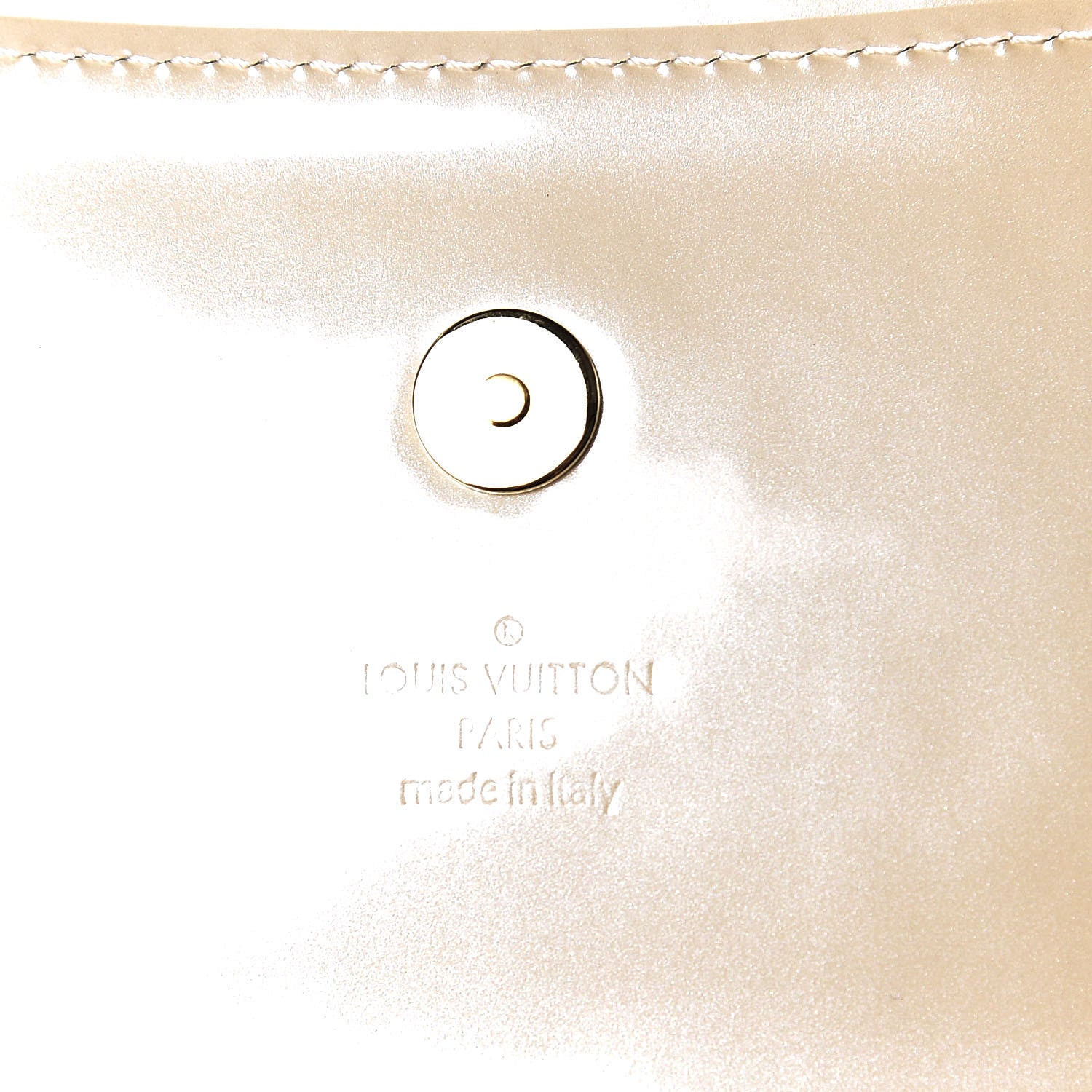 Louis Vuitton Patent Sobe Clutch Blanc Corail 8 of 9