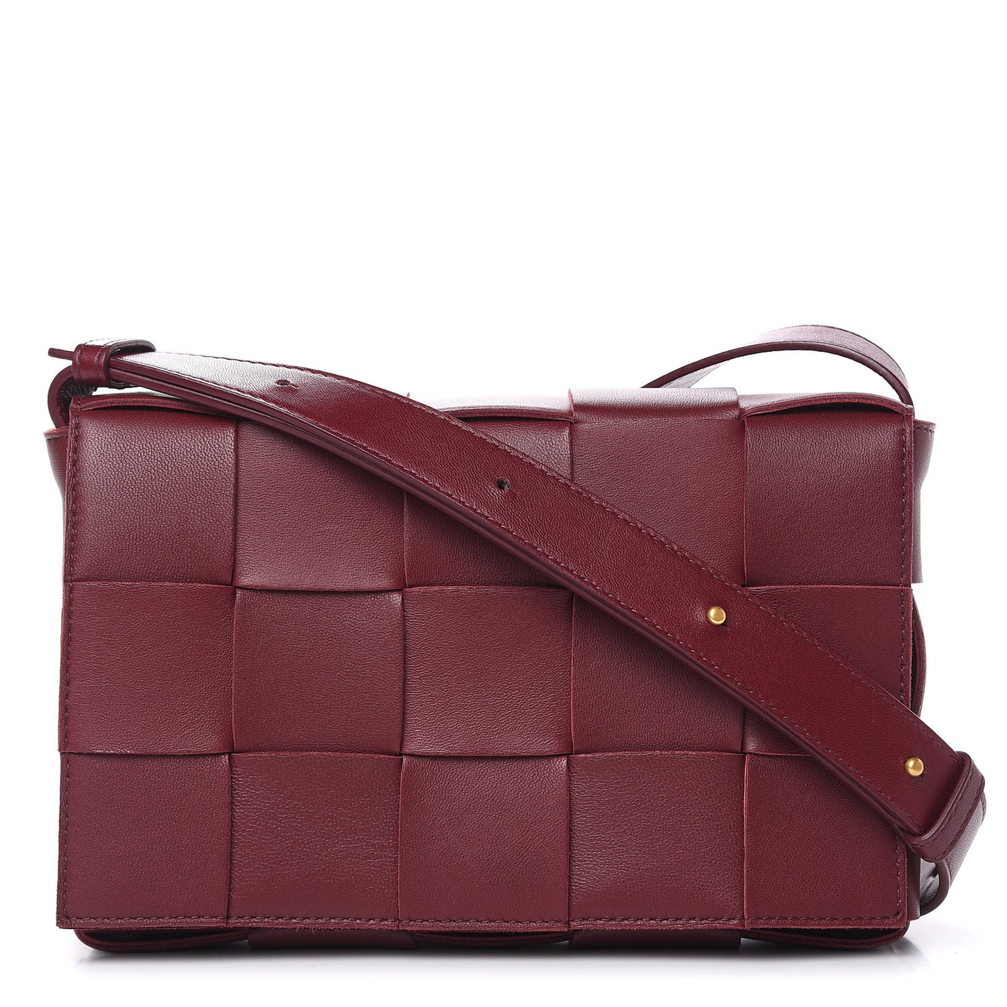 Nappa Maxi Intreccio Cassette Bag Bordeaux