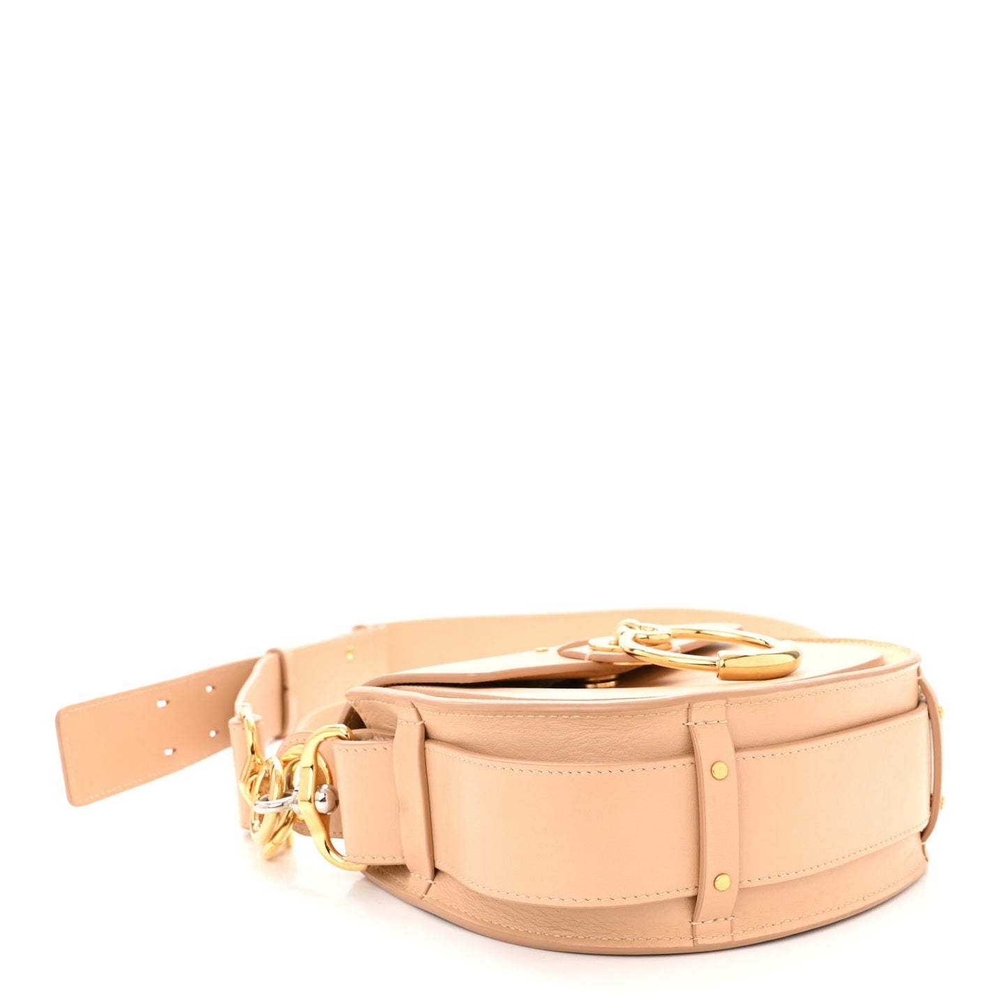 Calfskin Suede Small Tess Bag Biscuit Pink