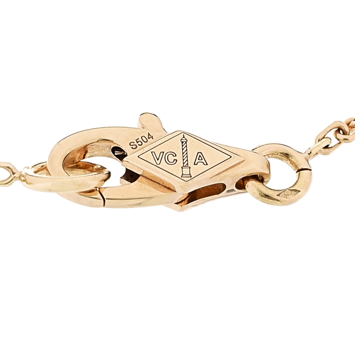 18K Yellow Gold Mother of Pearl Sweet Alhambra Butterfly Bracelet