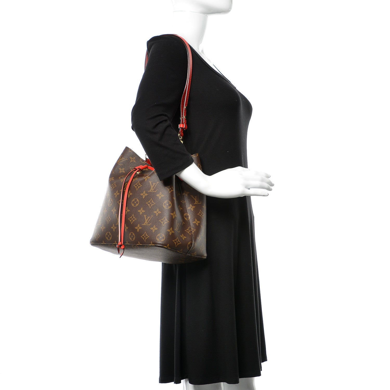 Louis Vuitton Monogram Neonoe MM Coquelicot 2 of 9