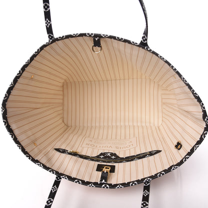 Louis Vuitton Monogram Giant Jungle Neverfull MM Ivory 5 of 10