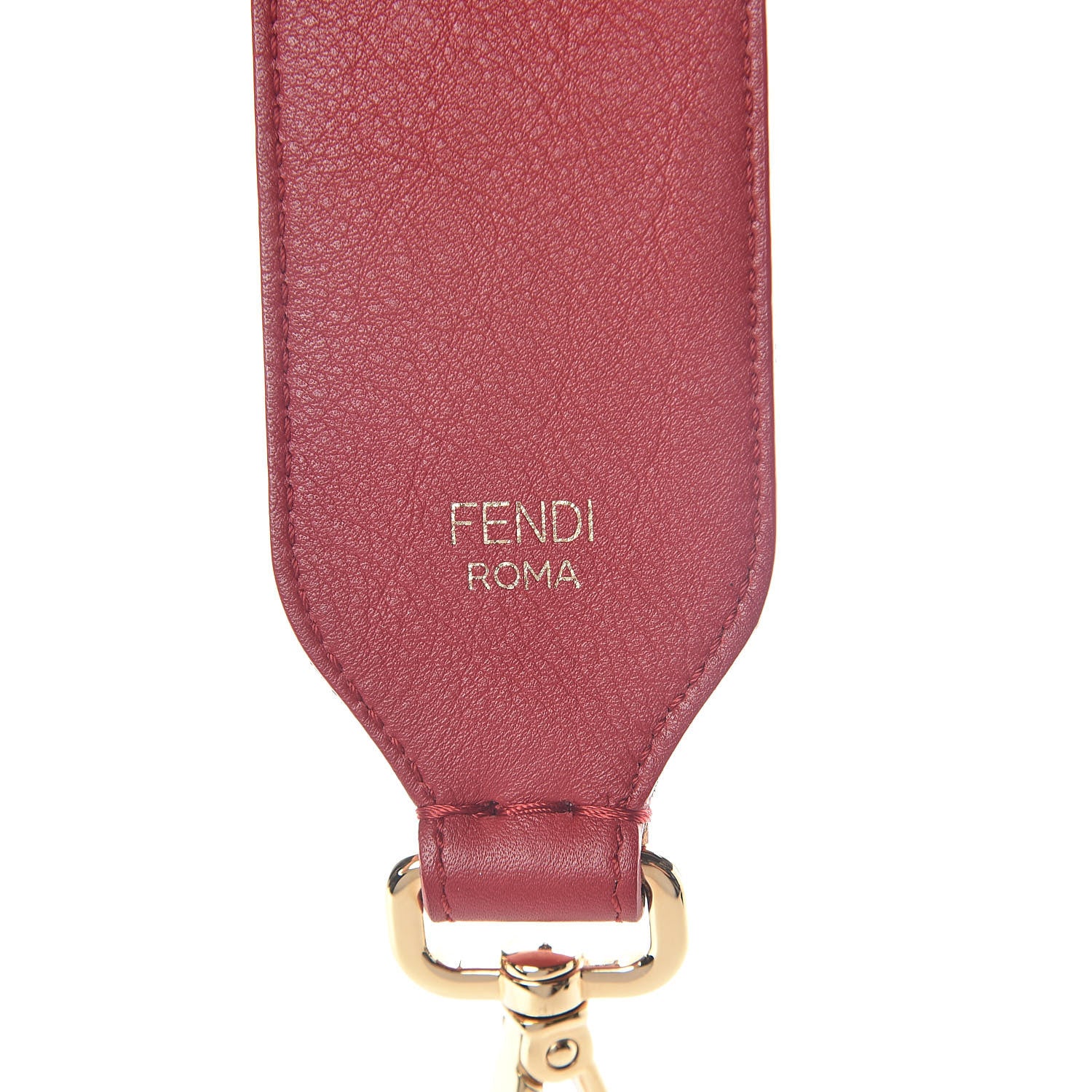 Fendi Velvet FF Mini Strap You Tobacco Fragola 3 of 4