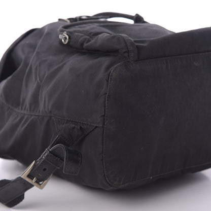 Prada Nylon Vela Medium Cinch Backpack Black 5 of 10