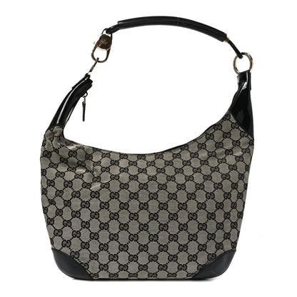 Gucci Monogram Classic Ring Hobo Black 1 of 10