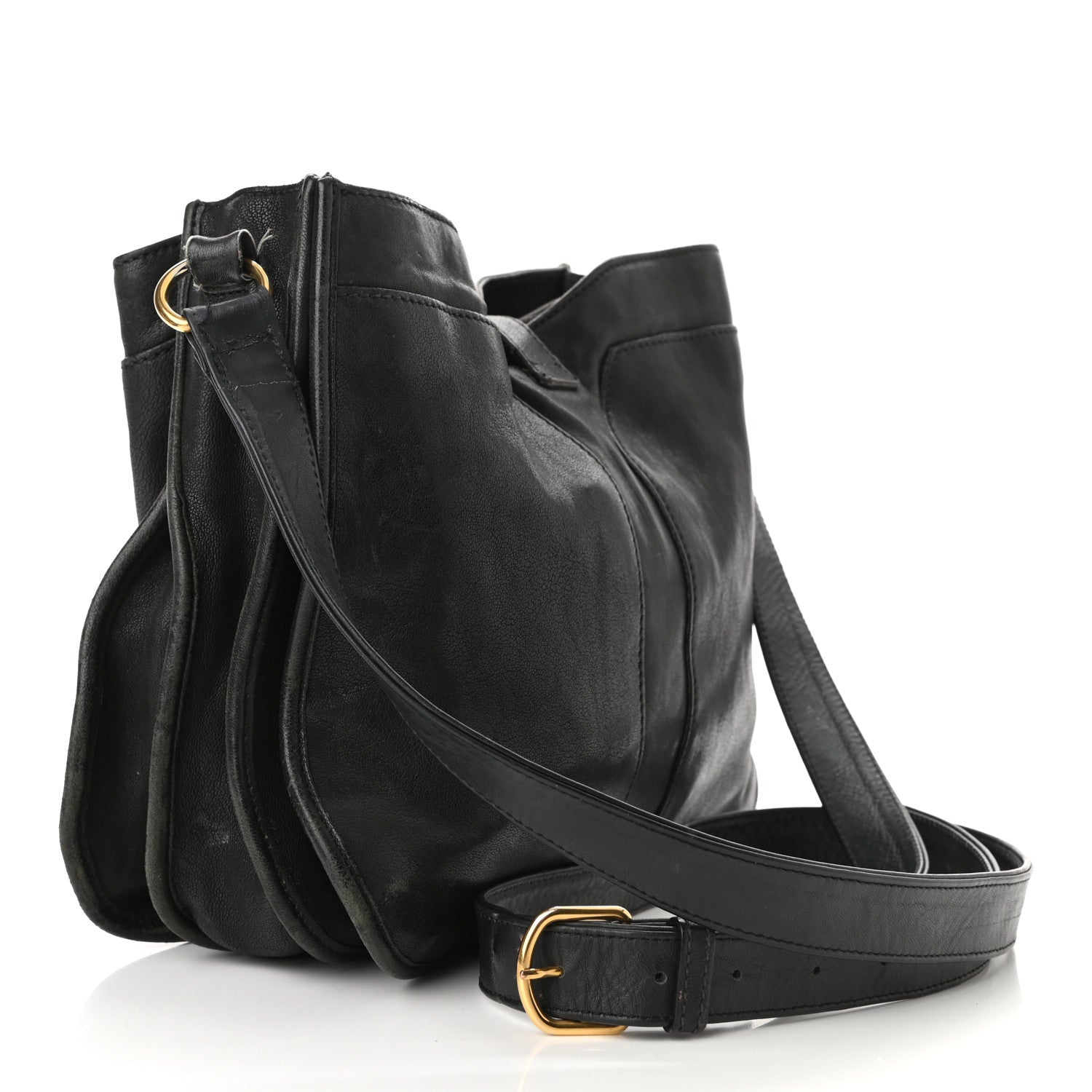 Saint Laurent Sheepskin Small Cabas ChYc Black 3 of 14