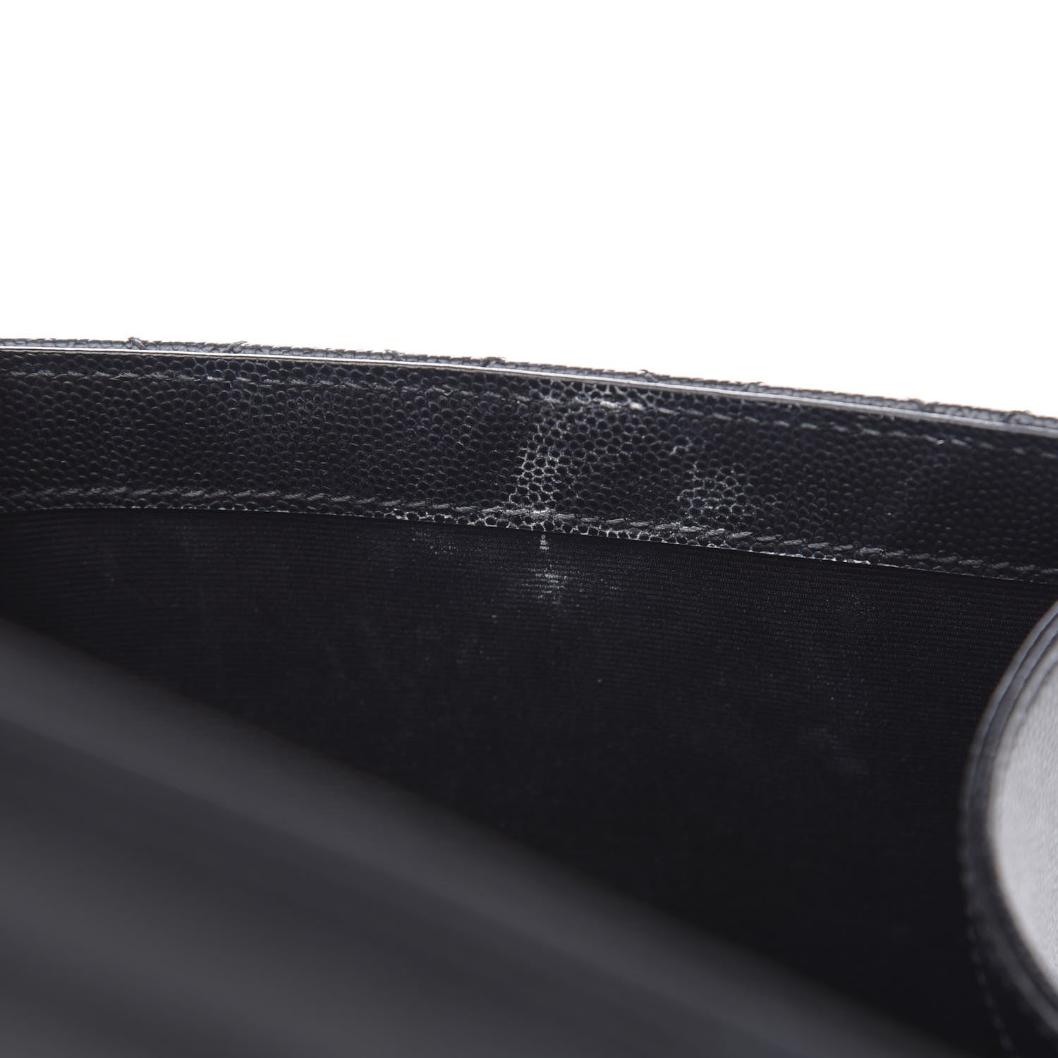 Saint Laurent Grain De Poudre Textured Mixed Matelasse Triquilt Medium Monogram Satchel Black 13 of 13