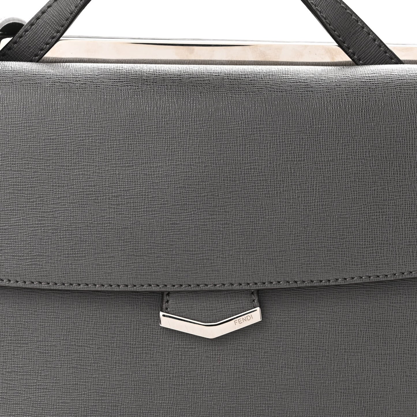 Vitello Elite Flamingo Demi Jour Shoulder Bag Grey
