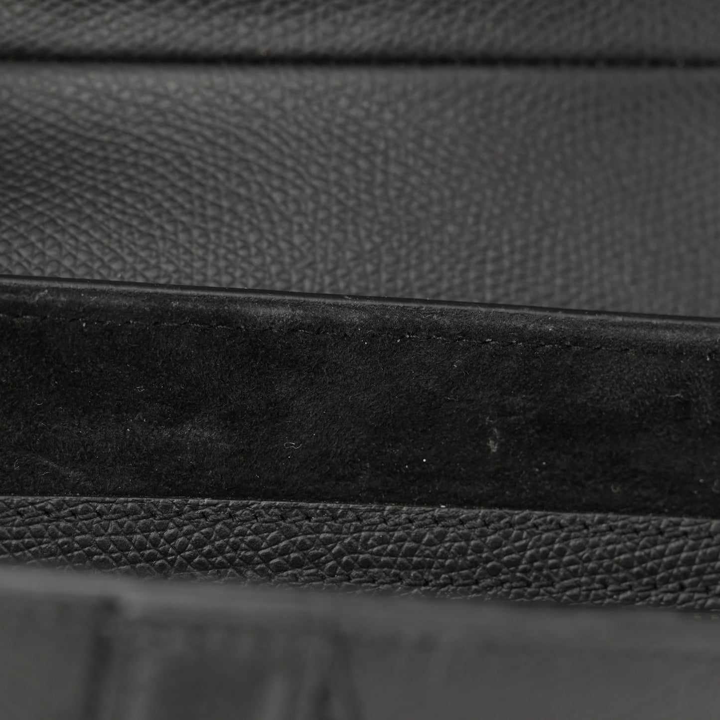 Grained Calfskin Saddle Bag Black